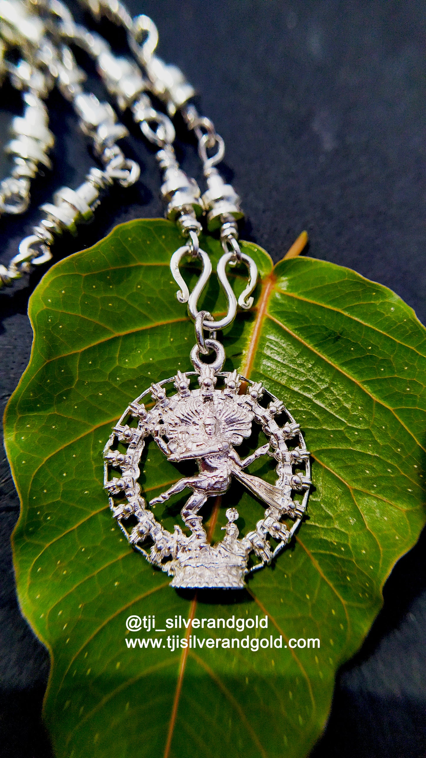 lingam chain with natarajar pendant