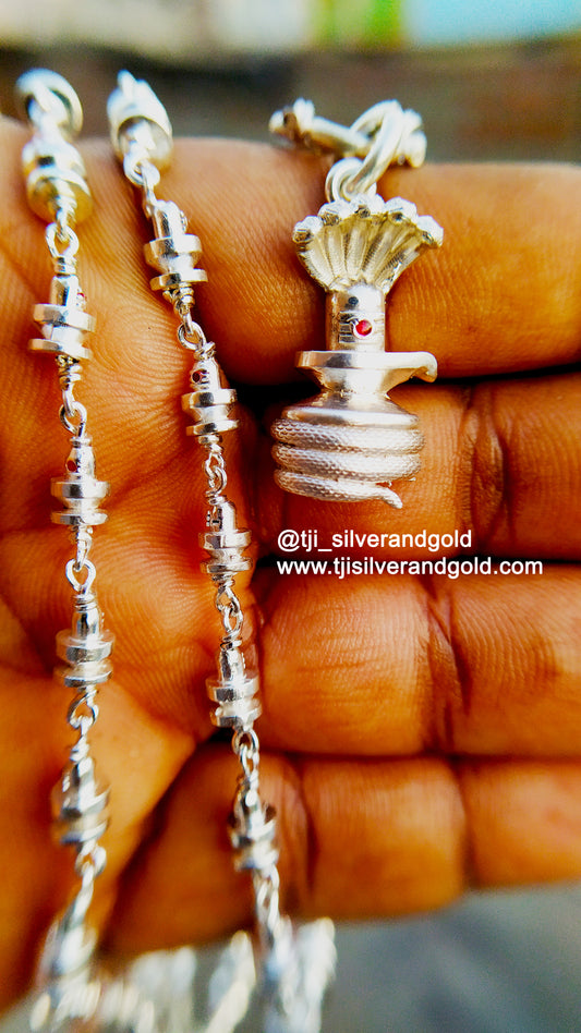 lingam chain with five snake lingam pendant