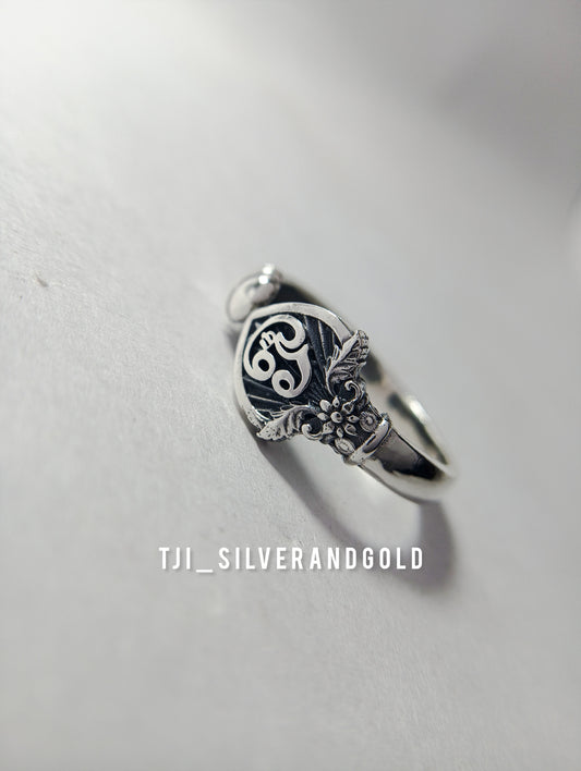 vel ring with om symbol murugar